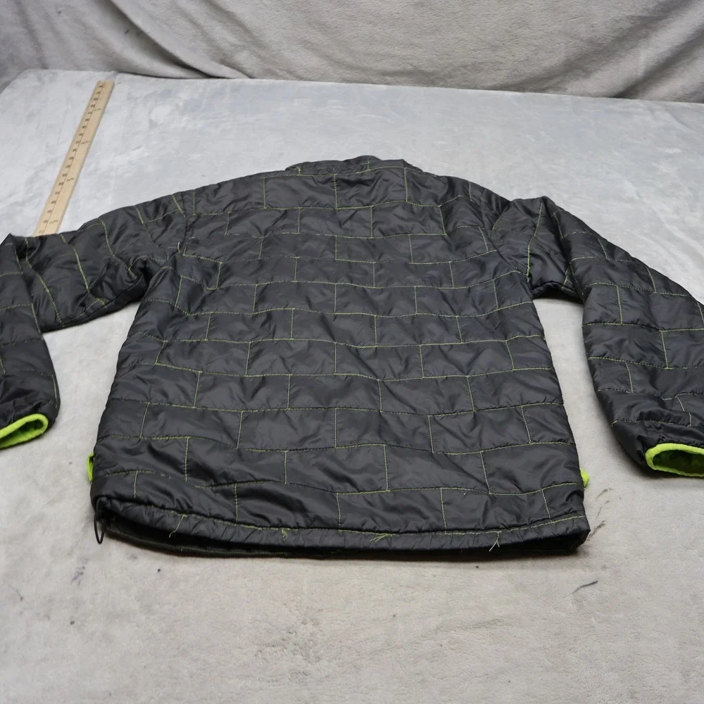 Patagonia Nano Puff Jacket Kids XL 14 Gray Insulated Light Pack Quilted Full Zip